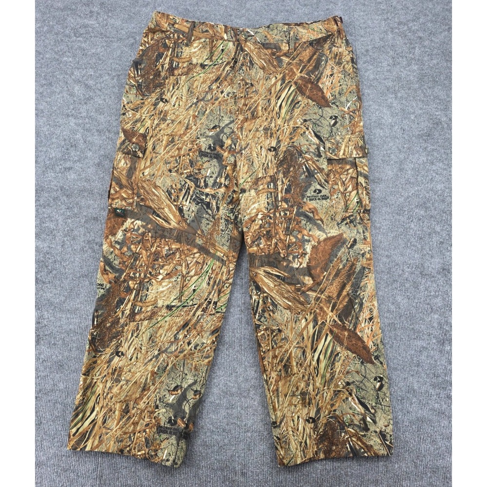 Mossy Oak Duck Blind Camo Explorer Midweight Cargo Pants Mens XL 43x28